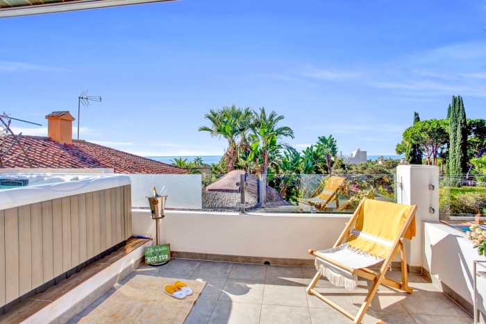 2nd Top Terrace with Hot Tub
